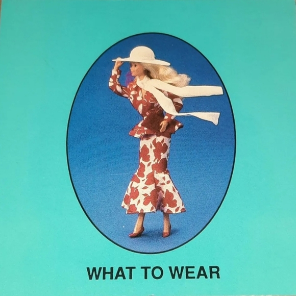 Vintage Barbie Card 1989 Barbie Just Us Girls Game Replacement Piece - Picture 1 of 6